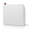 VEVOR Reception Desk, 46 Inch Rectangular Front Counter Table, Office Reception Desk, Retail Counter and Front Reception Counter, for Checkout, Lobby