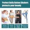 OUHOE Shaped-up Belly Button Sticker, Height Beauty Emulates Waterproof Belly Button Sticker