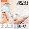VEVOR Hair Steamer, 2-in-1 Professional Hair & Facial Steamer with Detachable Bonnet Hood