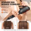 VEVOR Hair Straightener, 1.5-inch Titanium Flat Iron, Dual Infrared Hair Straightener Flat Iron with LCD Display and 19 Temp Levels - 210 to 450 F