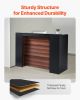 VEVOR Reception Desk, 62 Inch Rectangular Front Counter Table, Office Reception Desk Front Retail Counter with LED Light, for Checkout, Lobby