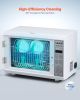 VEVOR Nail Tool Cleaning Machine, 12L Large Capacity, Multi-Functional Tool Cabinet Cleaner Box with Timer Setting, Tempered Glass Door