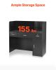 VEVOR Reception Desk, 47 Inch Rectangular Front Counter Table, Office Reception Counter with Lockable Drawer and Storage Cabinet, for Checkout, Lobby