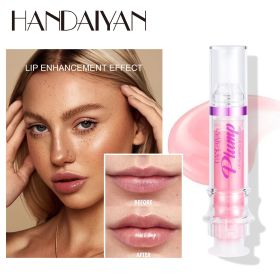 PLUMP POUT Lip Plumping Booster Gloss High Shine for Plumper Looking Lips Extreme Shine Crystal Volume Lip Oil Cosmetics Makeups (Color: 6)