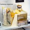 360Â° Spinning Beauty Organizer â€“ No-Power Rotating Display for Cosmetics, Perfumes & Office Supplies (Compact & Stylish)