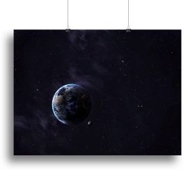 The Earth from space showing all they beauty Canvas Print or Poster (Type: Poster Print, size: 24" x 16" / 60cm x 40cm (approx))