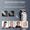 Men's Professional Hair Clipper - Cordless Hair Clipper and Trimmer Set, Used for Hair Cutting and Men's Beauty, LCD Display, Suitable for Gift Giving